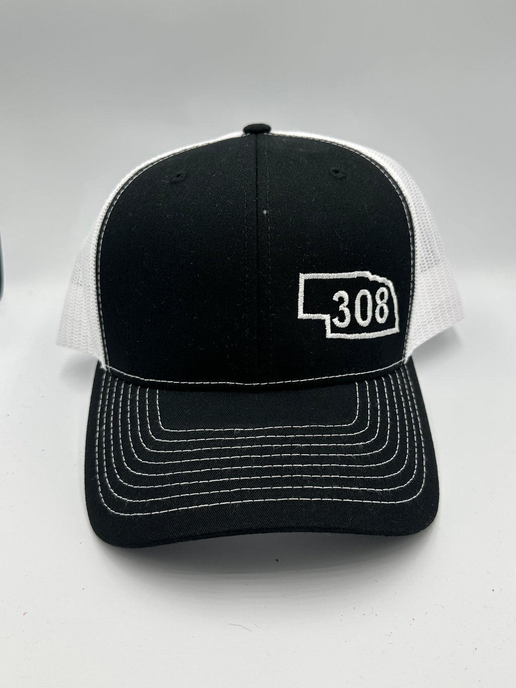 Nebraska 308 Trucker Hat Black
