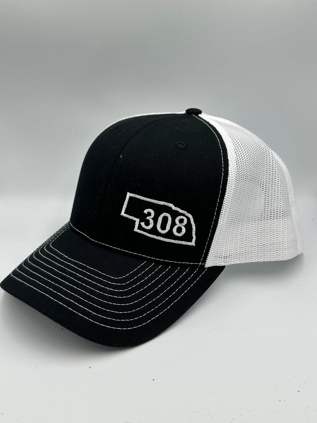 Nebraska 308 Trucker Hat Black