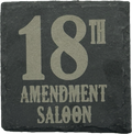 18th Amendment Saloon Coaster (Slate)
