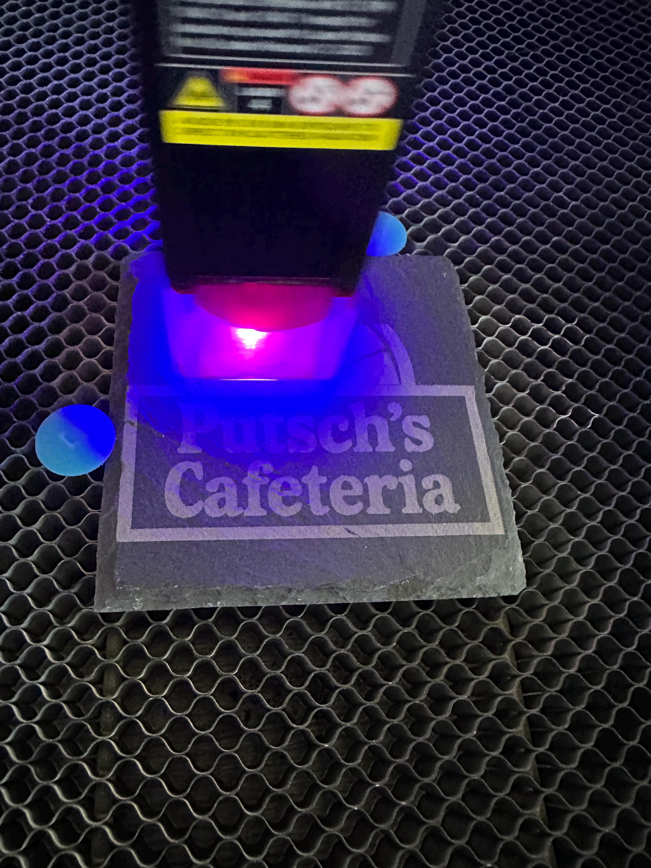 Putsch’s Cafeteria Slate Coaster