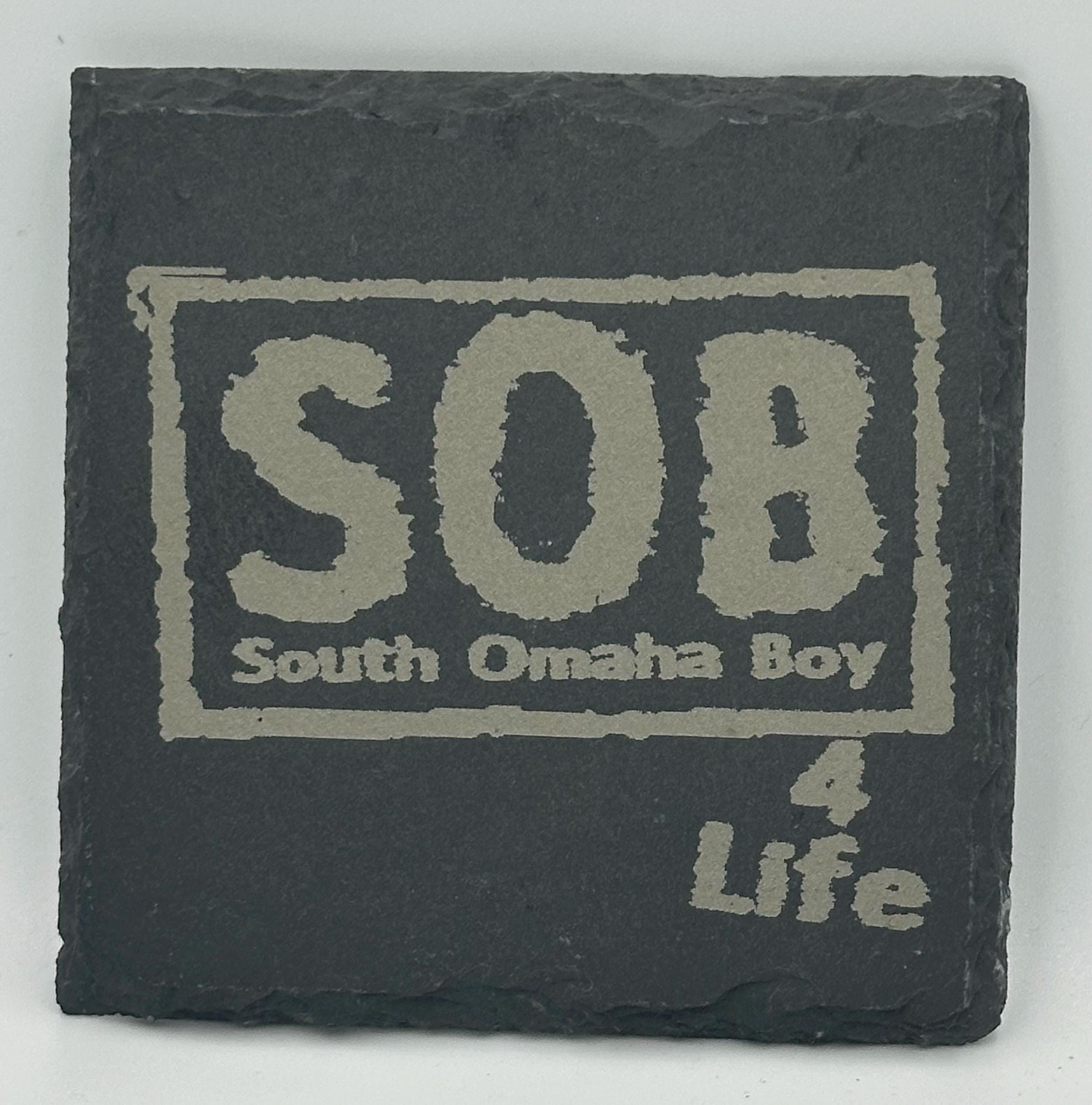 SOB 4 LIFE Square Slate Coaster