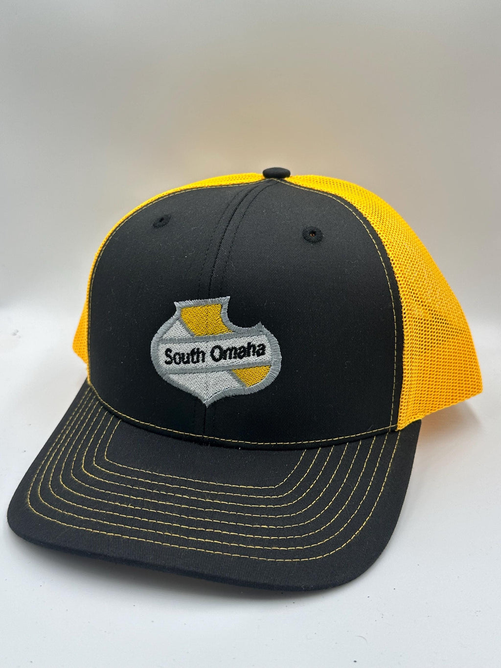 South Omaha Sheild Cap Black & Gold
