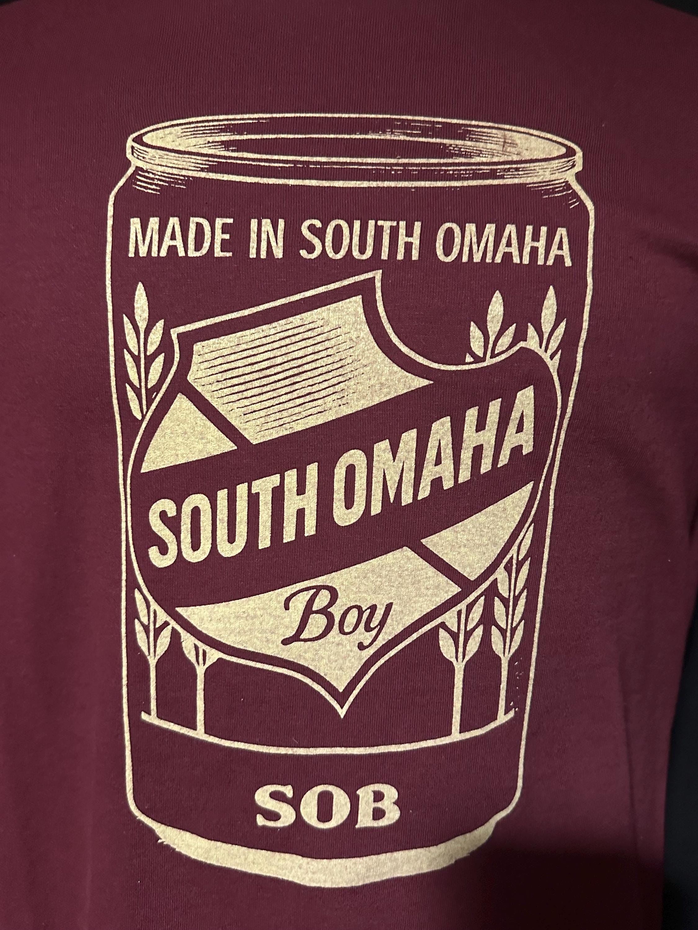 Can of SOB T-Shirt Made In South Omaha