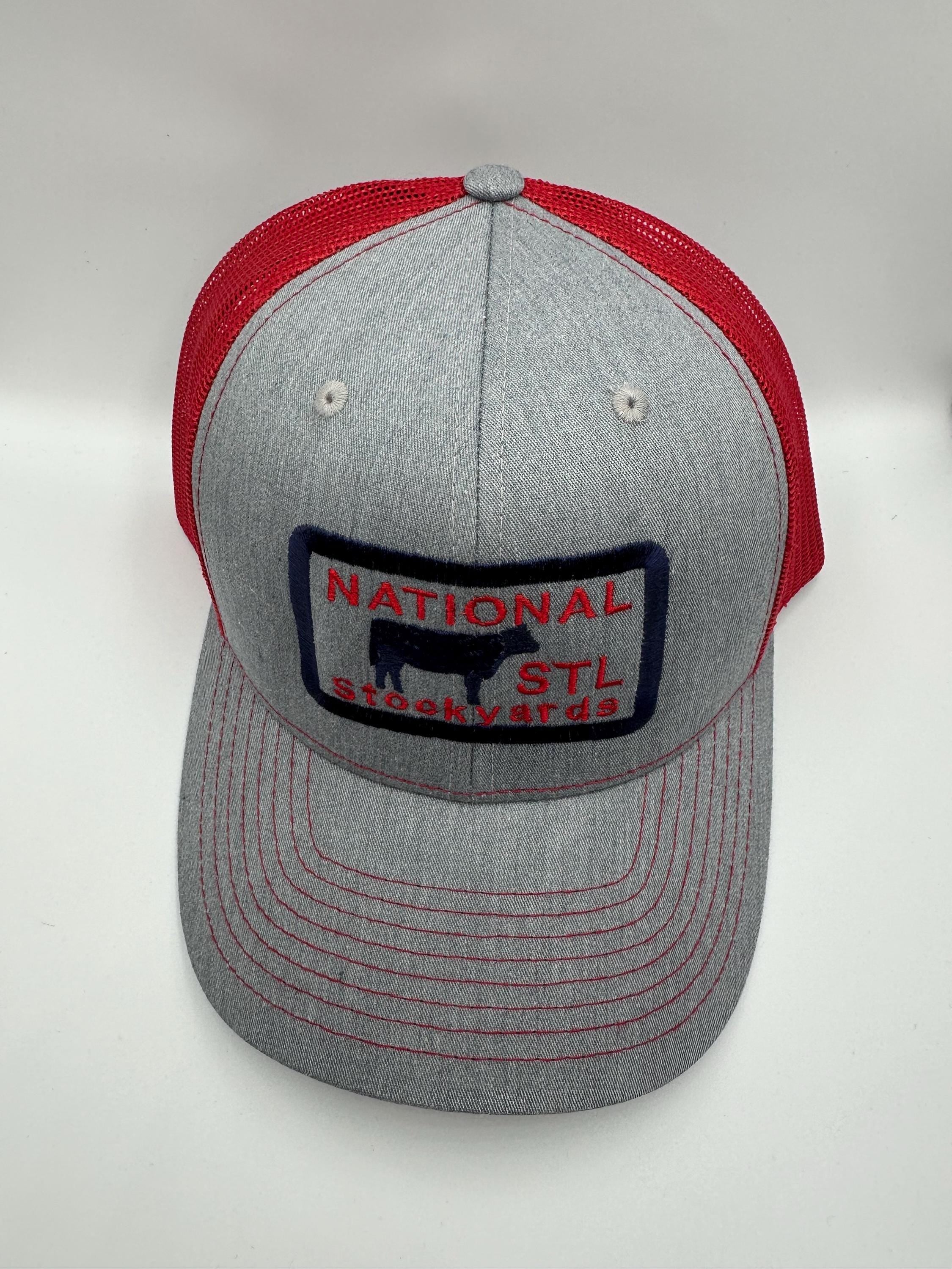 St. Louis National  Stockyards Truckers Cap Red