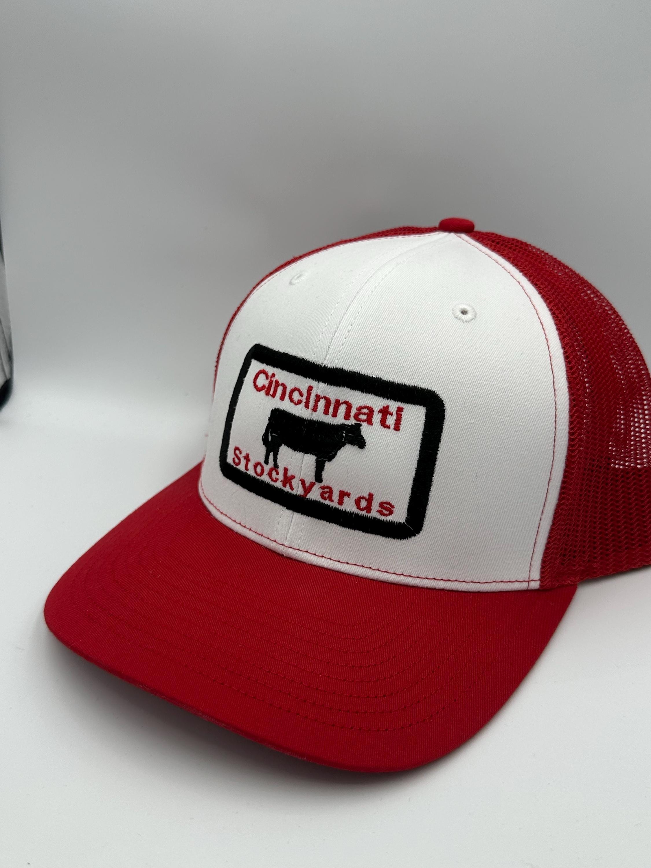 Cincinnati Stockyards Truckers Cap Red