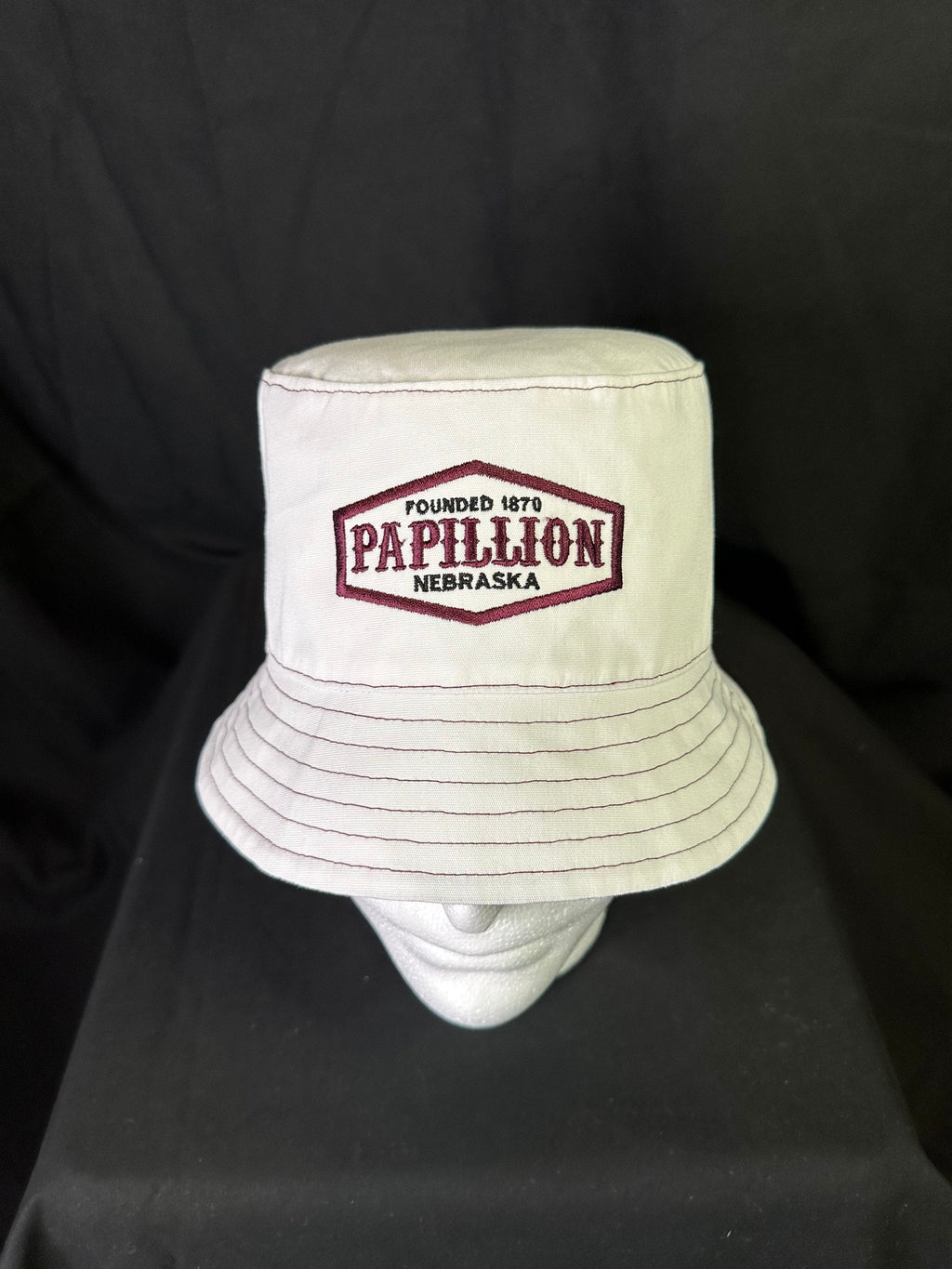 Papillion 1870 Bucket Hat Maroon