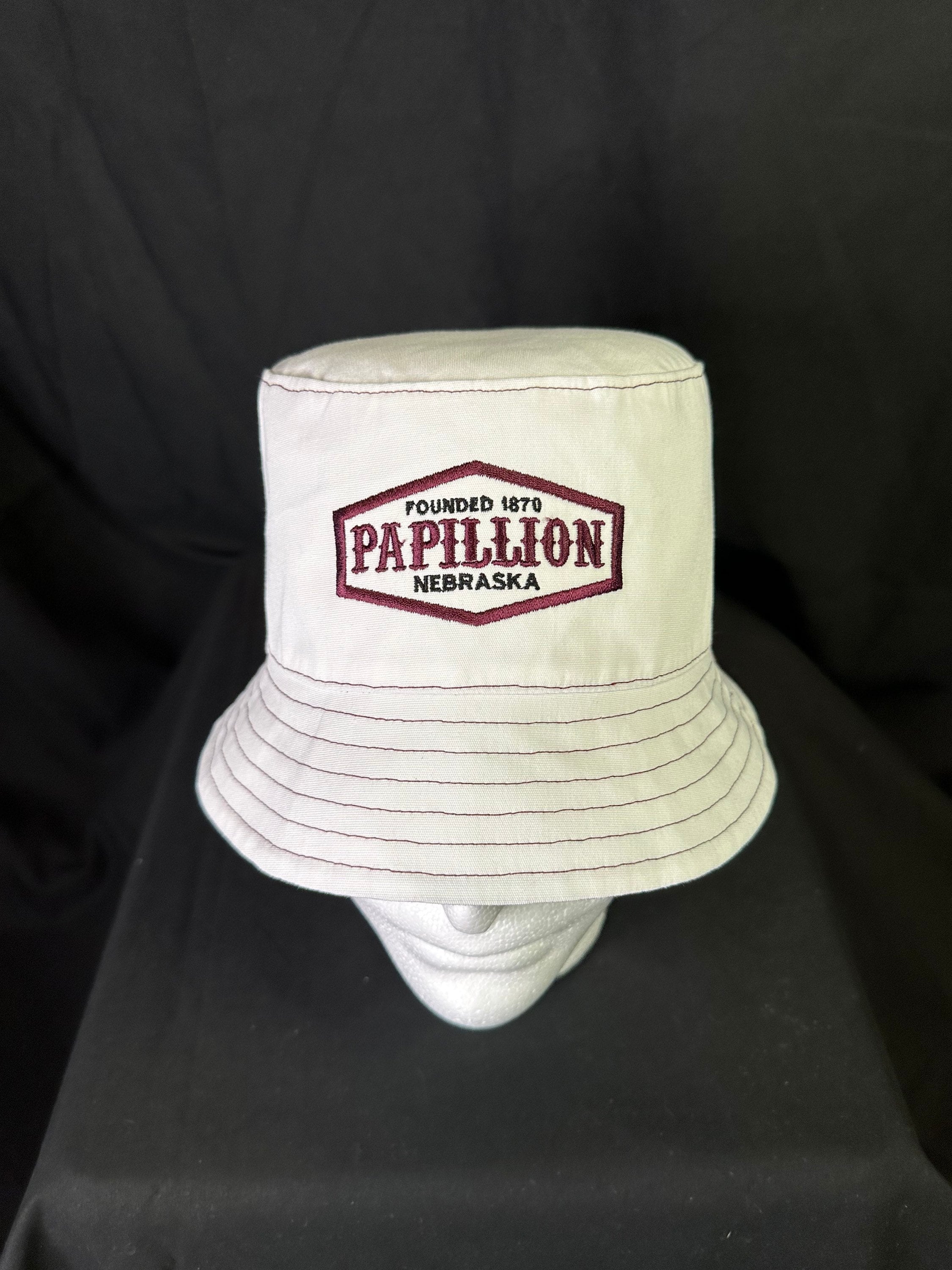 Papillion 1870 Bucket Hat Maroon