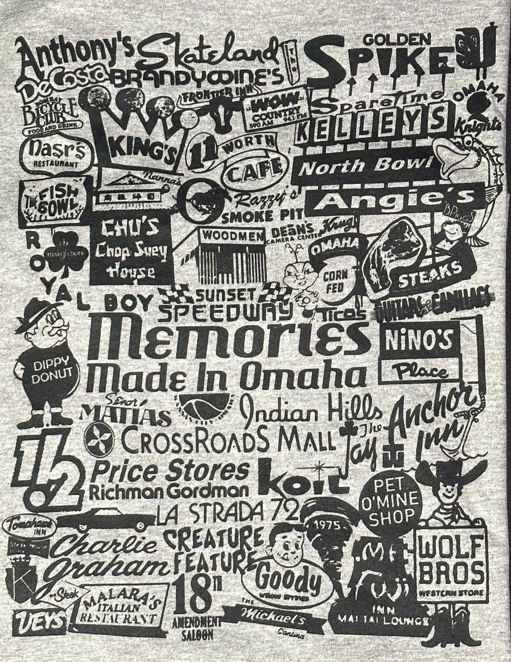 Memories Made In Omaha Signs Grey