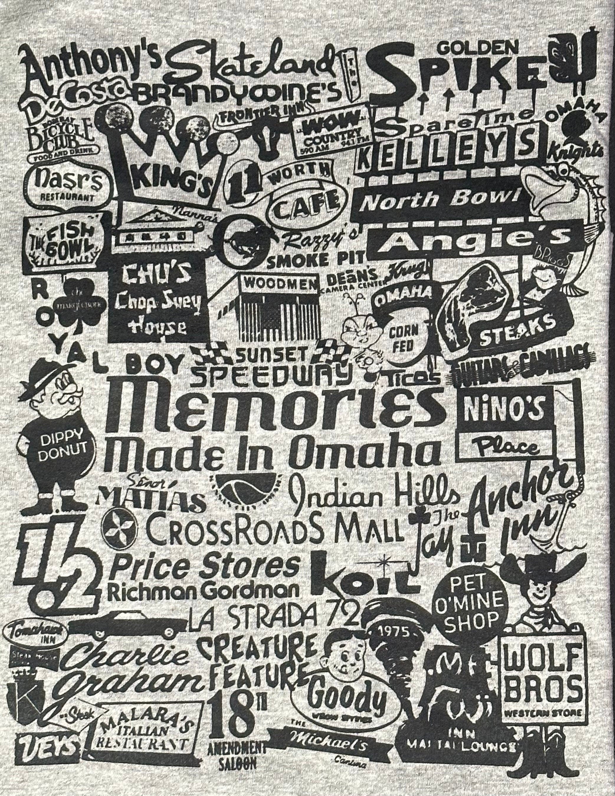 Memories Made In Omaha Signs Grey