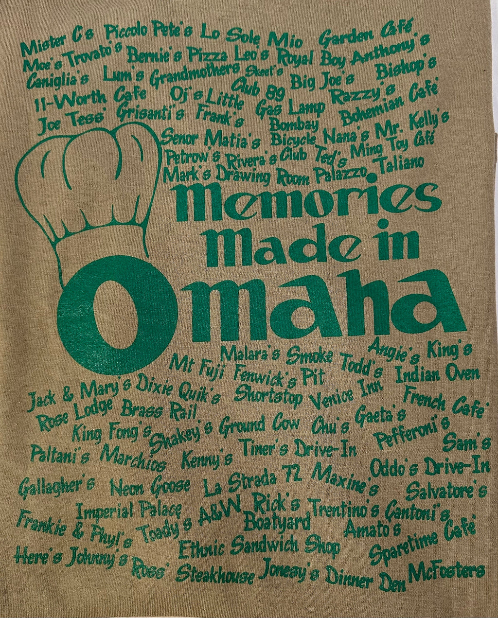 Memories Made In Omaha Restaurant Icon T-Shirt