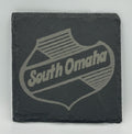 South Omaha Square Slate Coaster