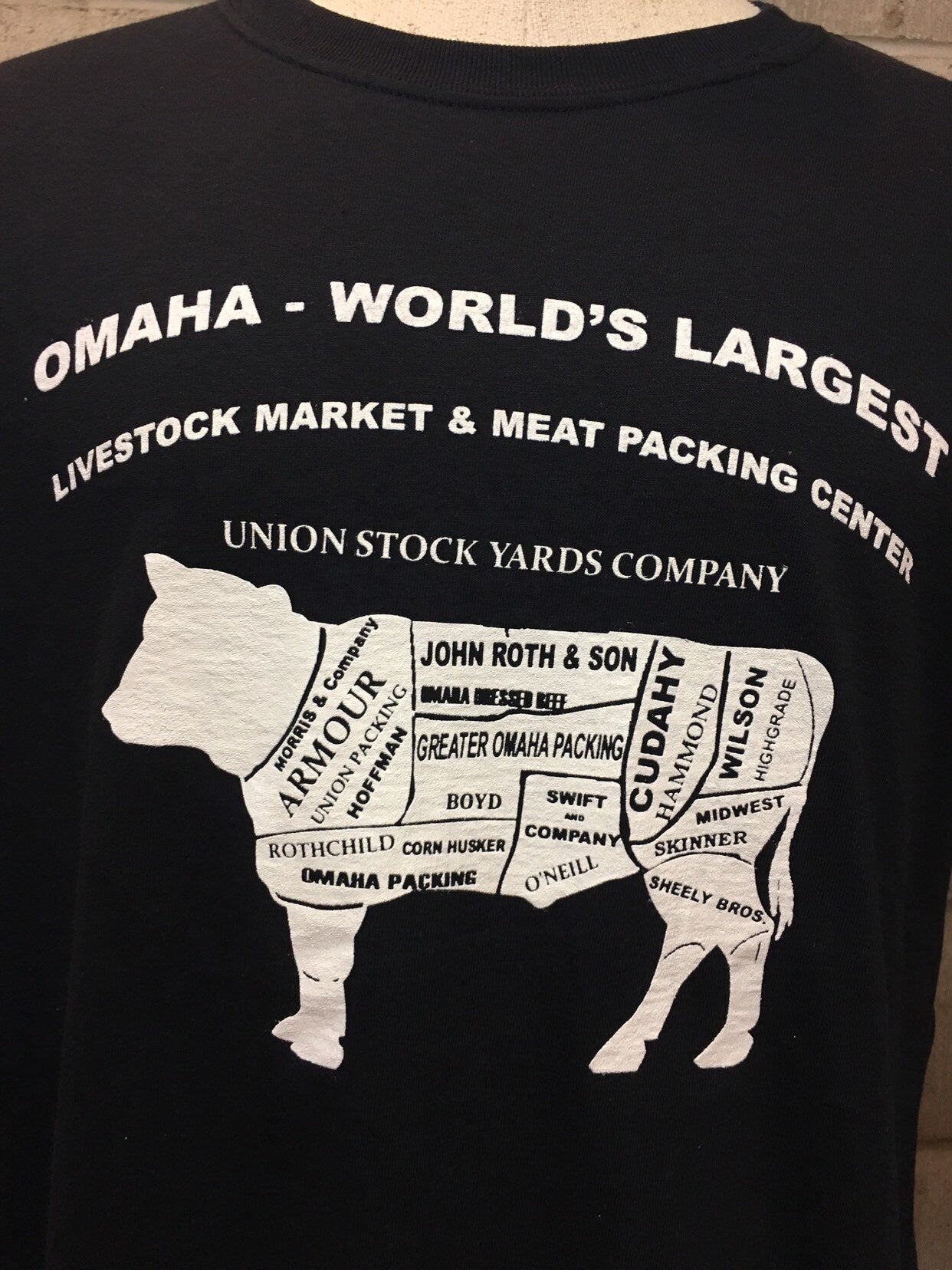 Stockyards Meat Packing T-Shirt Black