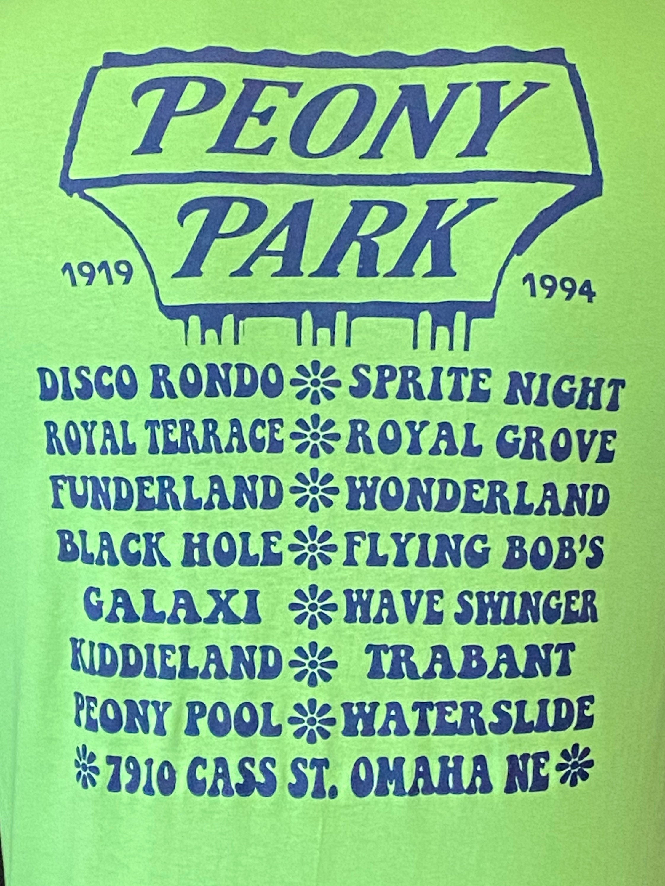 Peony Park Memories Shirt Lime Green