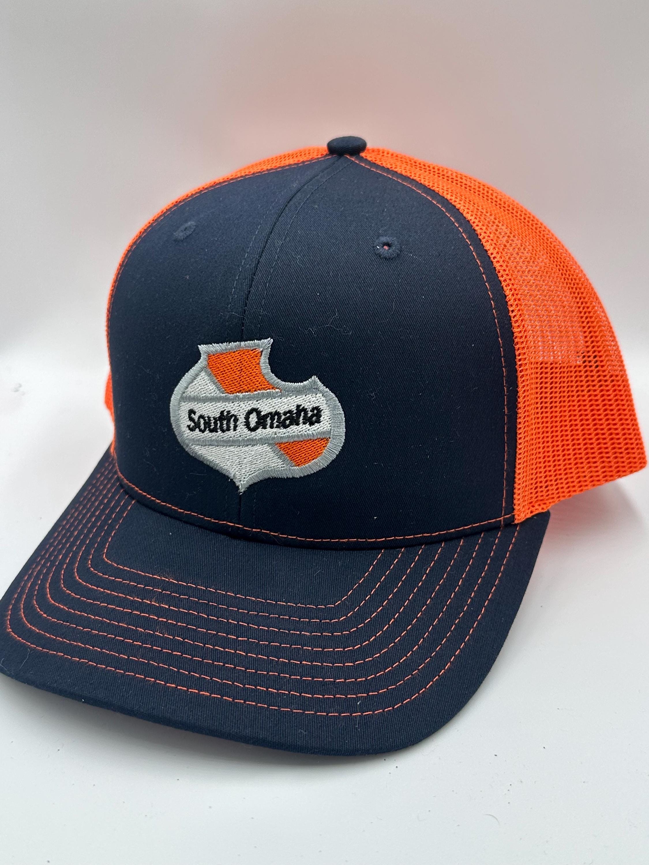South Omaha Sheild Cap Navy & Orange