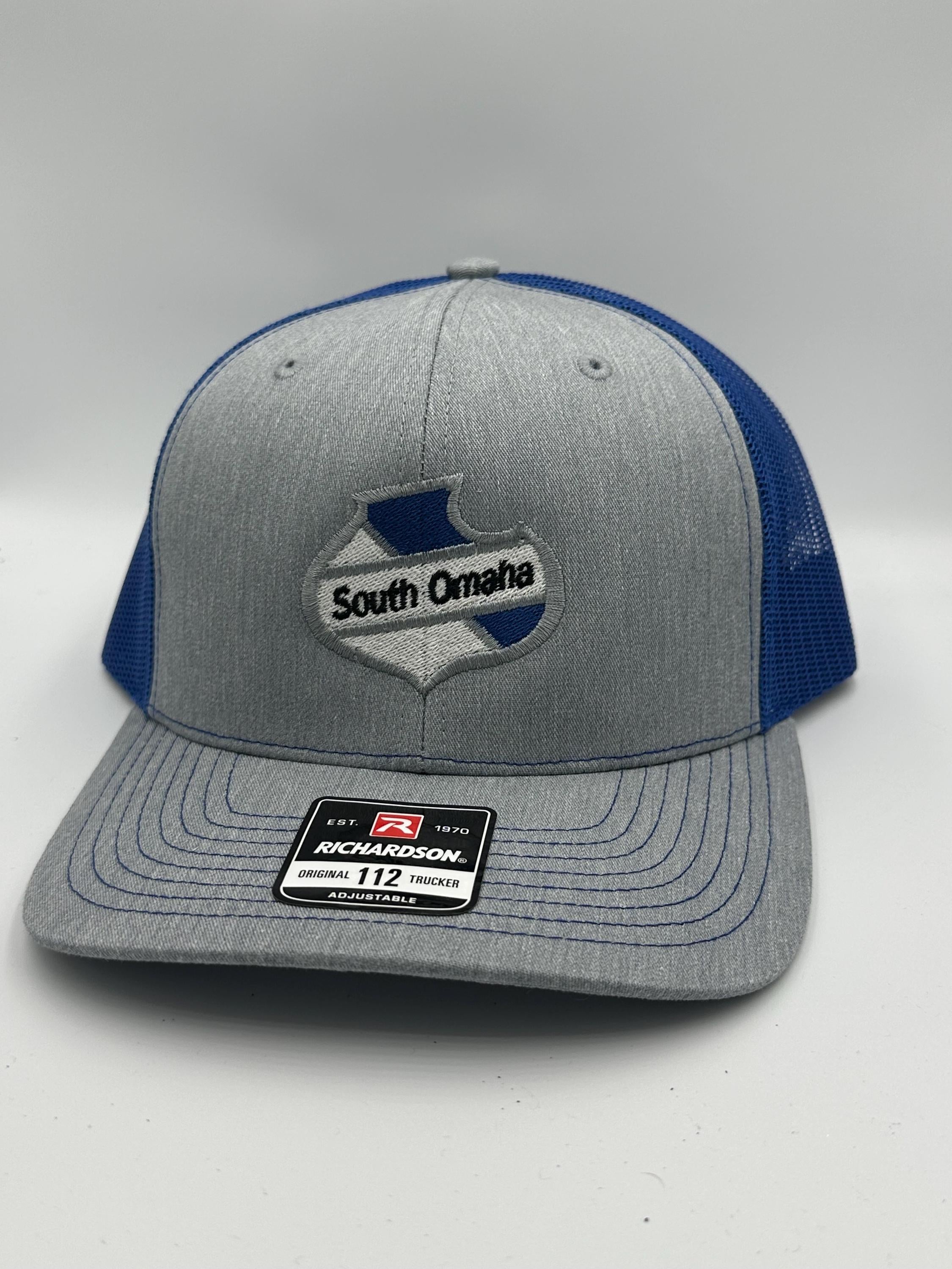 South Omaha Sheild Cap Royal and Grey