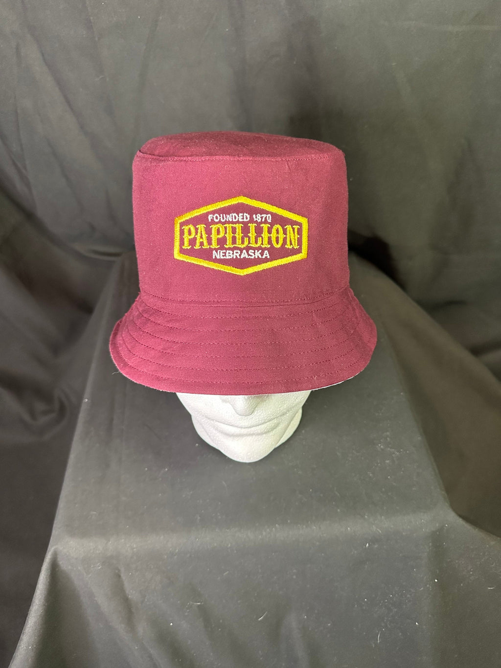Papillion 1870 Bucket Hat Maroon